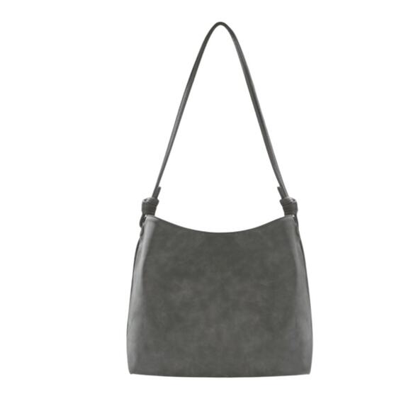 8 Other Reasons Betsy Slouch Tote, Faux Suede, Stone, NWT - Picture 3 of 6